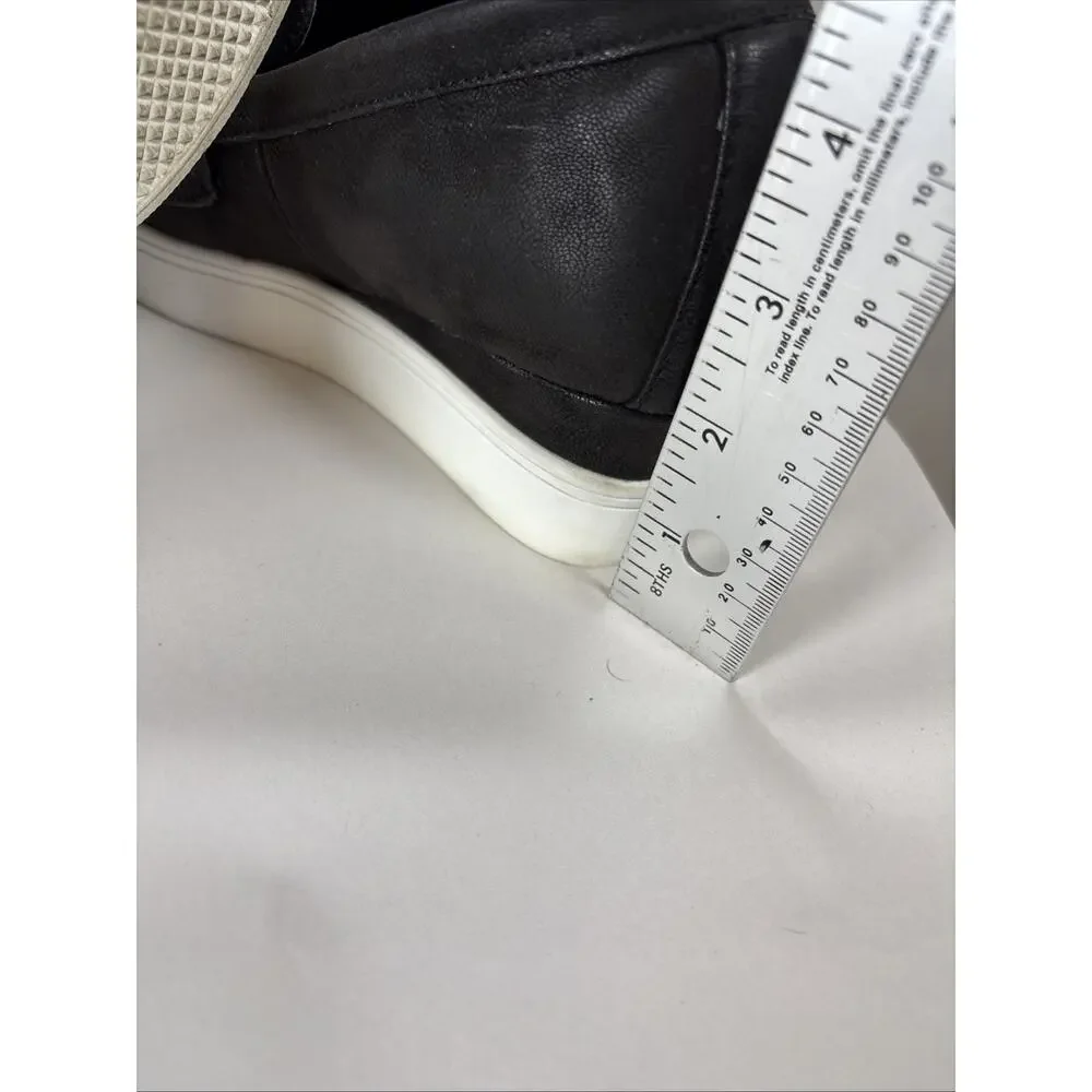 MIA Black Platform Wedge Loafers Comfort Minimalist Elevated Basic Sneakers 9W